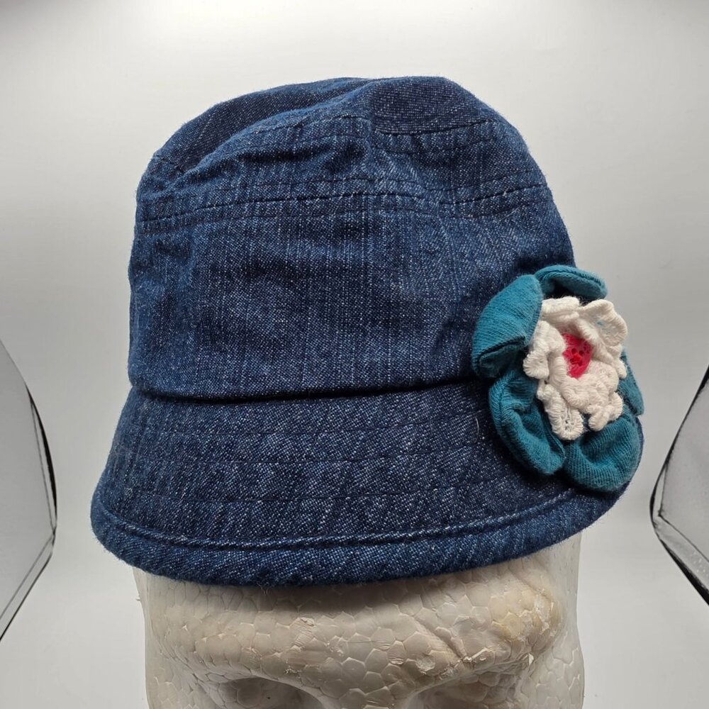 Koala Baby Girls Blue Denim Bucket Hat Outdoors Summer Casual Beach Walking